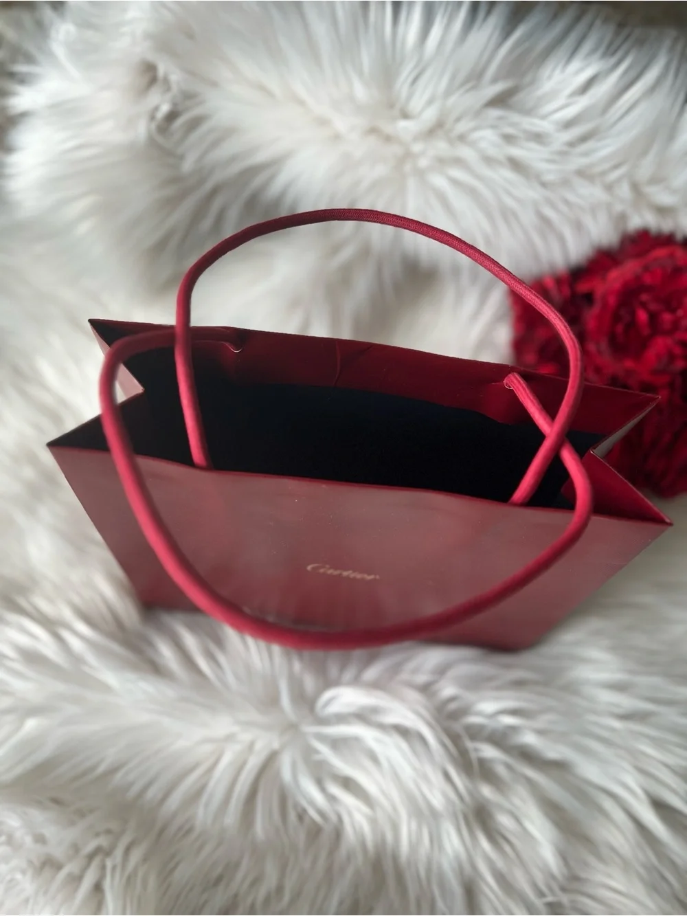 Cartier Red Luxury Gift Bag